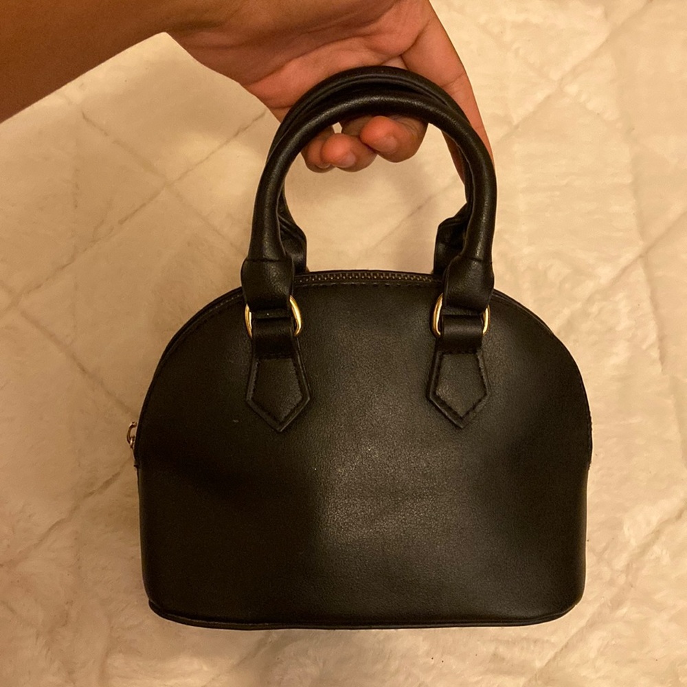 A black purse